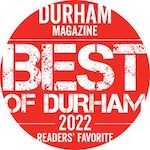 A red circle with the words best of durham 2 0 2 2 in white.